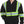 Load image into Gallery viewer, ProtectX Black Zippered High Visibility Safety Reflective Sweatshirt with Large Pockets
