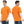 Load image into Gallery viewer, ProtectX 2-Pack High Visibility Short Sleeve T-Shirts, Comfortable Cotton Blend Men&#39;s Work Athletic Shirt, Orange
