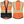Load image into Gallery viewer, Safety Vest Orange-Black Class 2 Hi-Visibility Solid Front Mesh Back with 6 Pockets, ANSI/ISEA Certified

