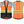 Load image into Gallery viewer, Safety Vest Orange-Black 10-Pack Class 2 Hi-Visibility All Solid Fabric with 6 Pockets, ANSI/ISEA Certified
