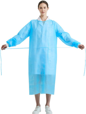 Disposable Breathable Polypropylene Isolation Gown Blue - AZAC Group