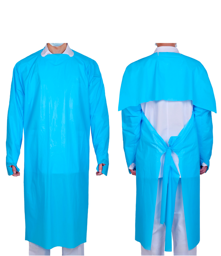 FDA 510(k), AAMI Level 3, Protective Gown - 25 GSM Blue - AZAC Group