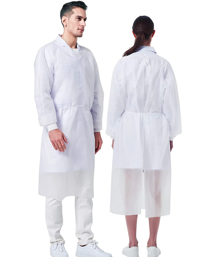 Disposable Breathable Polypropylene Isolation Gown White - AZAC Group